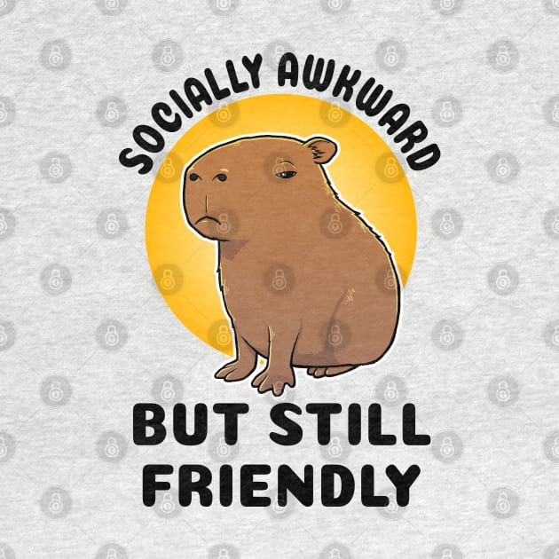 Socially Awkward but still friendly Capybara by capydays